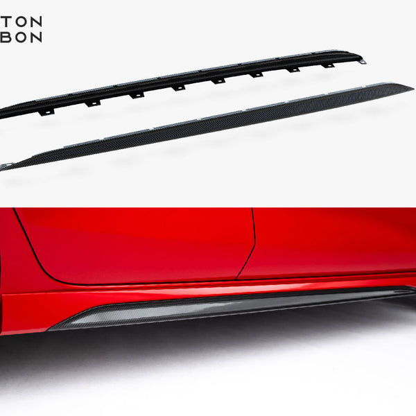 Audi - RS3 Sedan 8Y Facelift: Maxton Set of Pre-preg Carbon Fibre Side Skirts