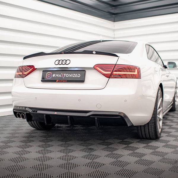 Audi - A5 Sportback 8T Facelift (Version with dual exhausts on one side): Maxton Rear Diffuser