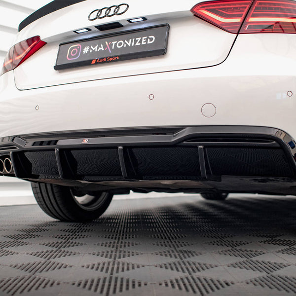 Audi - A5 Sportback 8T Facelift (Version with dual exhausts on one side): Maxton Rear Diffuser