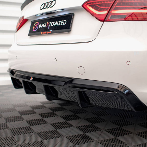 Audi - A5 Sportback 8T Facelift (Version with dual exhausts on one side): Maxton Rear Diffuser