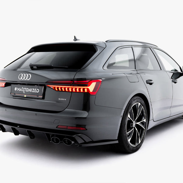 Audi - A6 Sedan / Avant C8 / C8 Facelift: Maxton Rear Diffuser + Exhaust Ends Imitation
