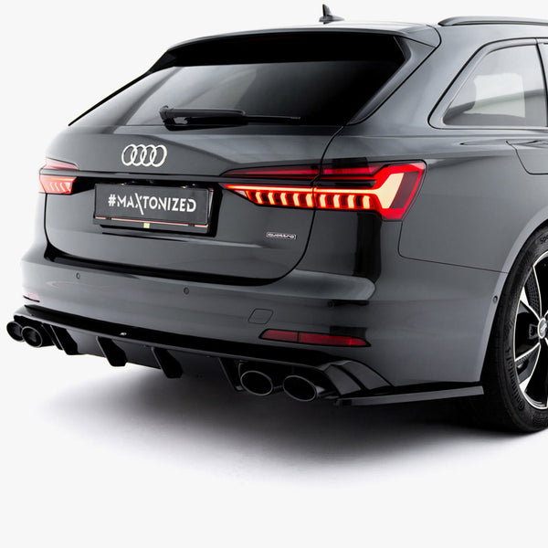 Audi - A6 Sedan / Avant C8 / C8 Facelift: Maxton Rear Diffuser + Exhaust Ends Imitation
