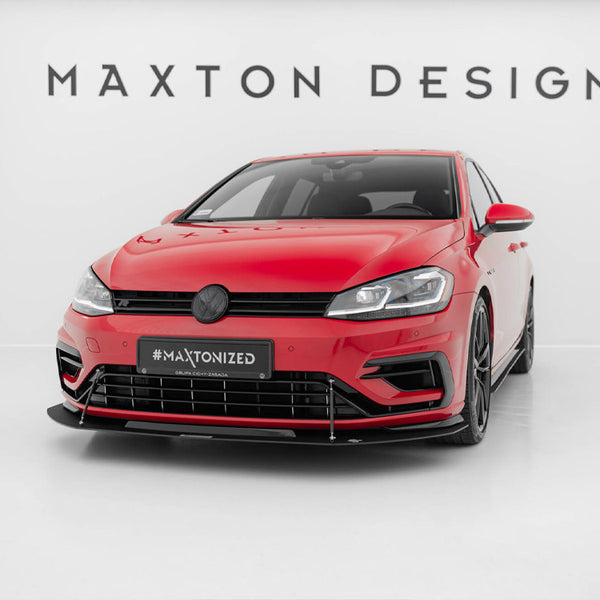 VW - Golf 7 R / R Line Facelift: Maxton Hybrid Front Racing Splitter