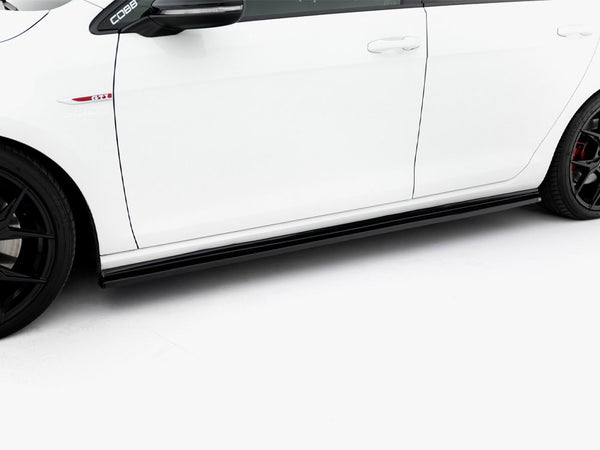 VW - Golf GTI / GTD MK7 / MK7 Facelift (narrow): Maxton Side Skirts V2
