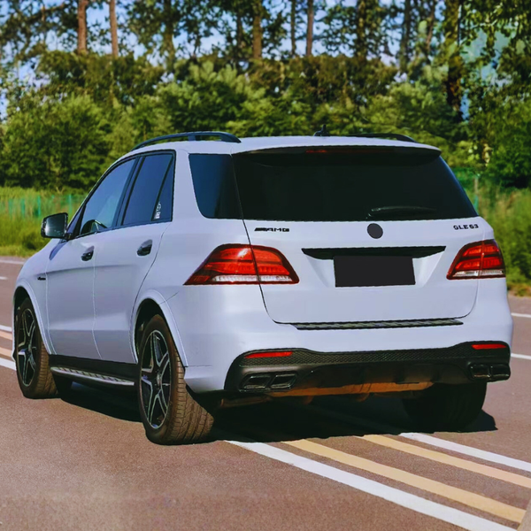 GLE - W166: 63 Style Gloss Black Rear Diffuser 15-18