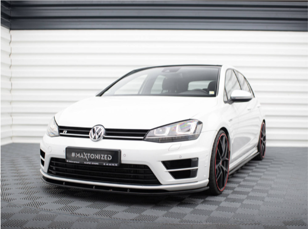 Golf R - MK7: Gloss Black Maxton Front Splitter V1 13-16