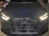 Q3 - 8U Pre-Facelift: Gloss Black Honeycomb RS Style Grill 13-15