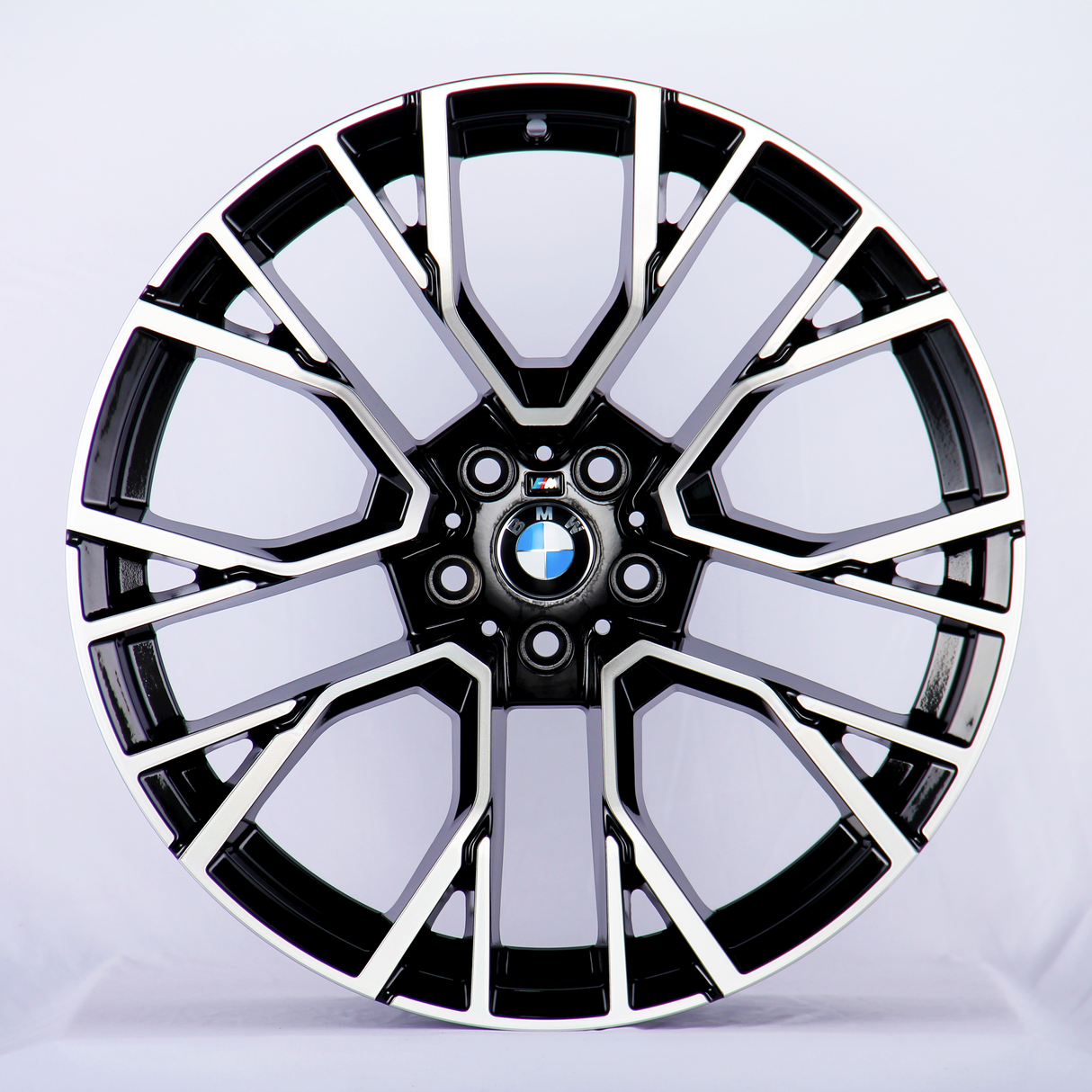 X6 - F16: 22" Diamond Cut Black M Performance Alloy Wheels 14-18