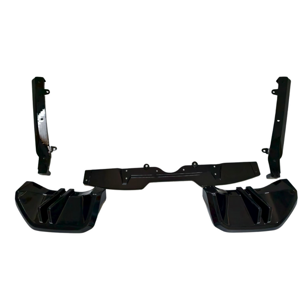 5 Series - G60 Gloss Black Rear Diffuser V2 Style 24+