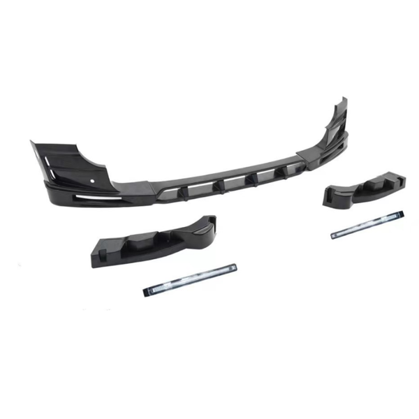 Defender 90/110 - L663: Gloss Black V2 Front Splitter with DRL 20+