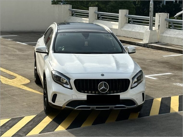 GLA - X156: Gloss Black Panamericana GT Style Grill 17-19