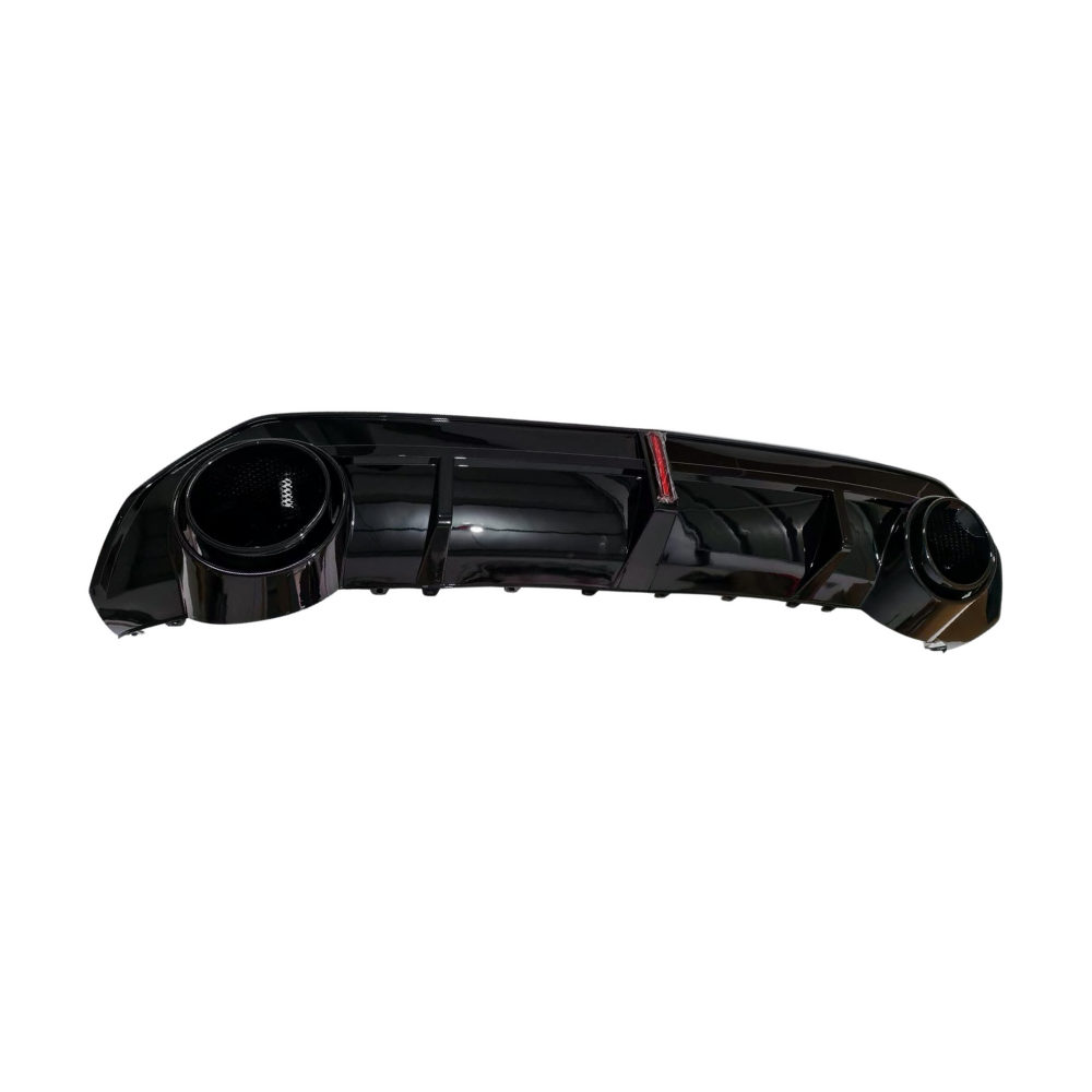 A3/S3 - 8YS Saloon: Gloss Black RS3 Style LED Diffuser with Black Exhaust Tips 21+