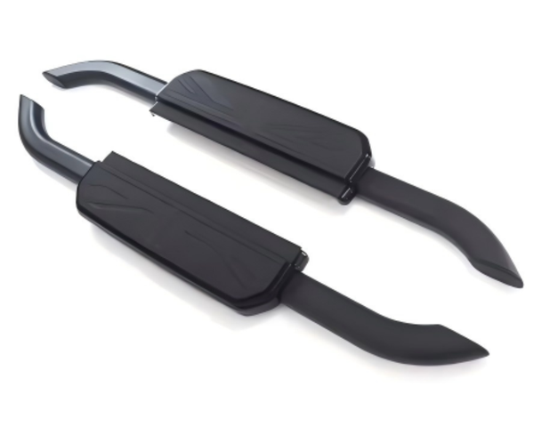 Defender 90 -  L663: Black UJ Style Side Steps 20+