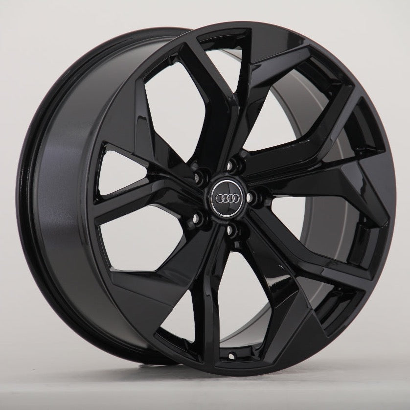 Q5: 22" Gloss Black RSQ8 Style Alloy Wheels 08+