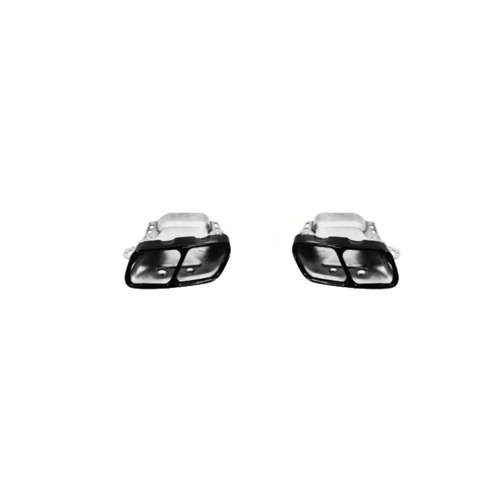 CLA - W117: Gloss Black CLA45 Style Gloss Black Diffuser with Exhaust Tips 13-18