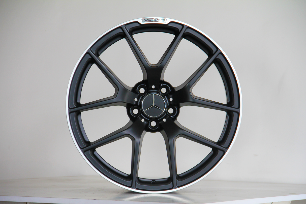 C Class - W205/C205: 19" Matt Black AMG Style Alloy Wheels 14+
