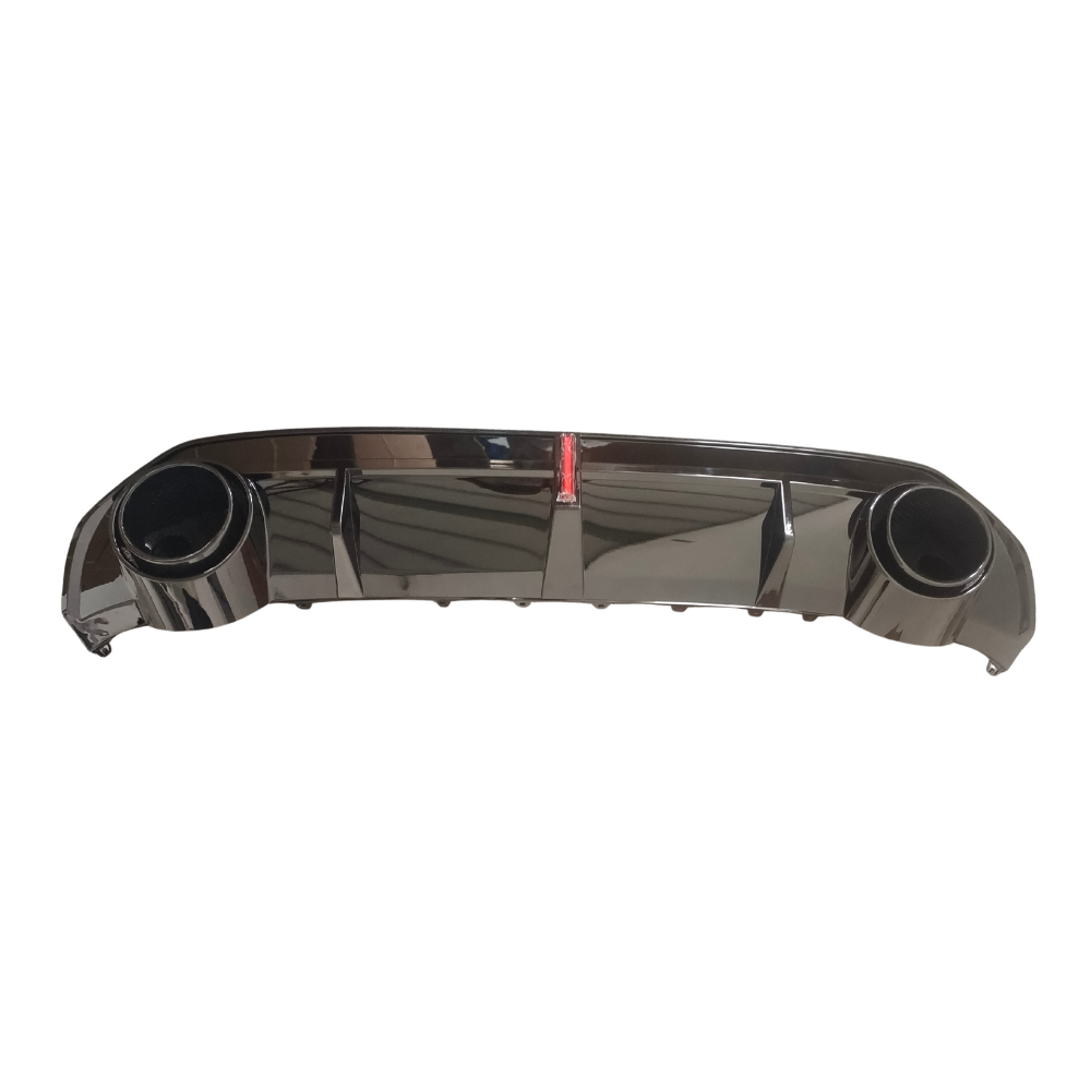 A3 - 8Y/8YS: Gloss Black RS3 Style LED Diffuser with Black Exhaust Tips 21-24