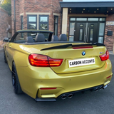 4 Series & M4 Convertible - F33/F83: Carbon Fibre PSM Style Spoiler - Carbon Accents