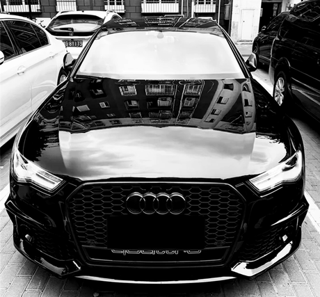 A6 - C7 Pre-Facelift: Gloss Black RS Honeycomb with Quattro Front Grill 11-14