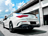 C Class - CLA W118 Pre-Facelift: Gloss Black Rear Diffuser 19-23