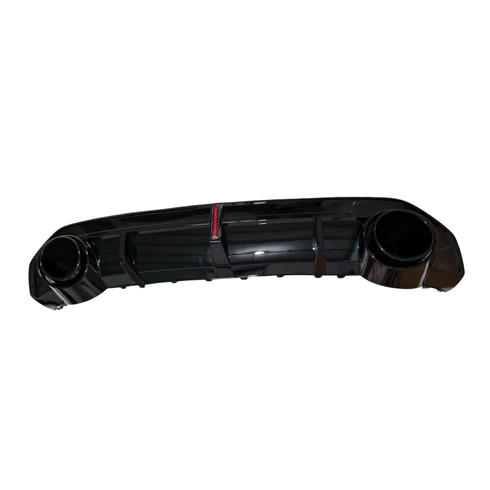 A3/S3 - 8YS Saloon: Gloss Black RS3 Style LED Diffuser with Black Exhaust Tips 21+
