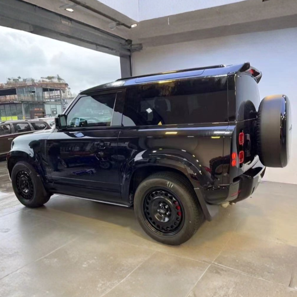 Defender 90 - L663: Gloss Black Wheel Arches 20+