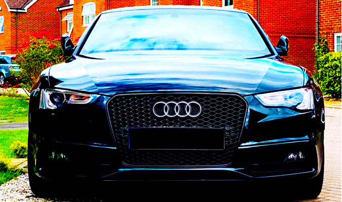A5 - B8.5 Facelift: Gloss Black RS Honeycomb Grill 13-16