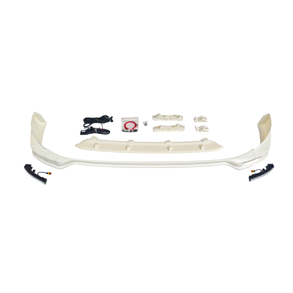 Ford Transit Custom MK2: Primed Front Splitter with LED DRL 24+