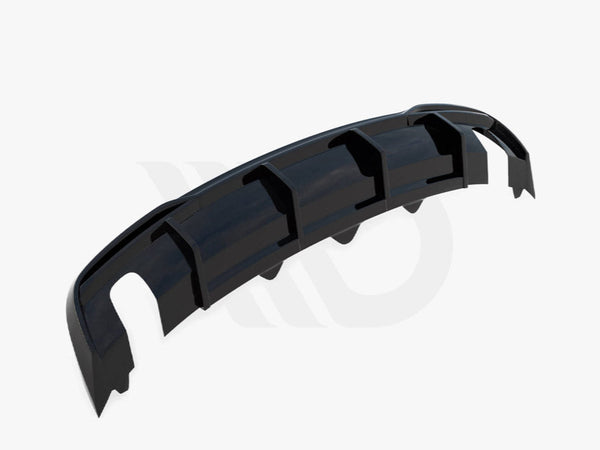 A black aerodynamic car component with multiple fins is placed on a plain white background. Text reads: "WORLDWIDE LEADER IN AERODYNAMIC COMPONENTS."