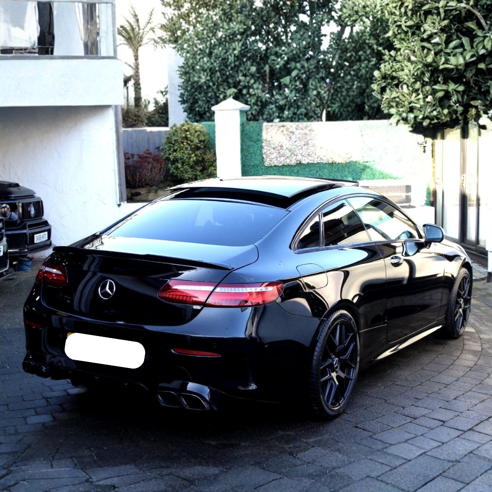 E Class - C238 Coupe Pre-Facelift: Gloss Black E63 Style Diffuser 16-20