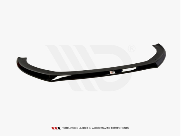 A black car bumper lip spoiler is shown against a plain white background. The text reads, "Worldwide Leader in Aerodynamic Components."