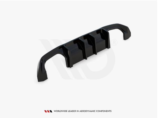 A black aerodynamic car bumper lies on a white background with the text "WORLDWIDE LEADER IN AERODYNAMIC COMPONENTS" below.