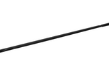 A long, thin, black wiper blade sits against a plain white background, emphasizing its streamlined design.