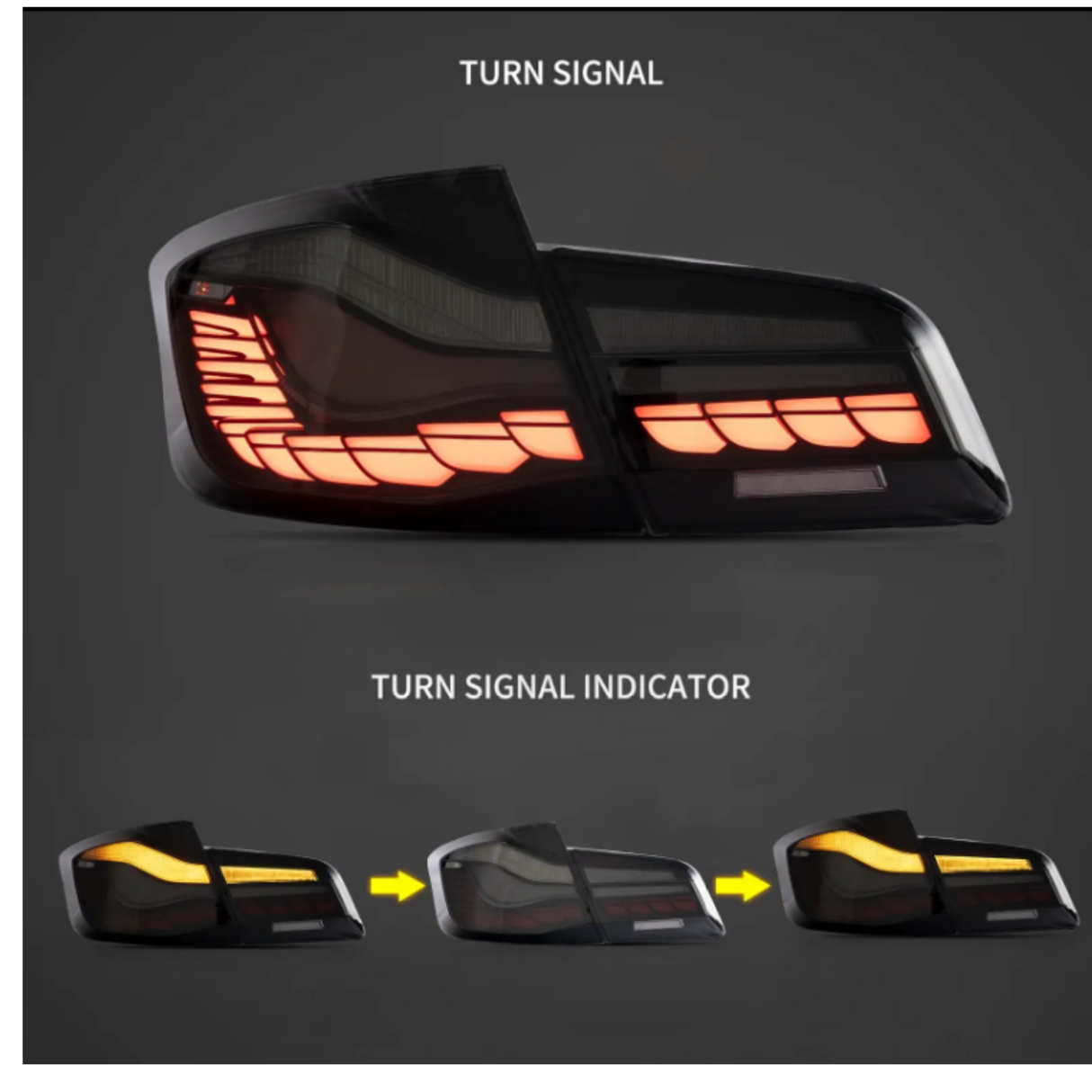 5 Series - F10: Smoked Sequential GTS Style Tail Light 12-16