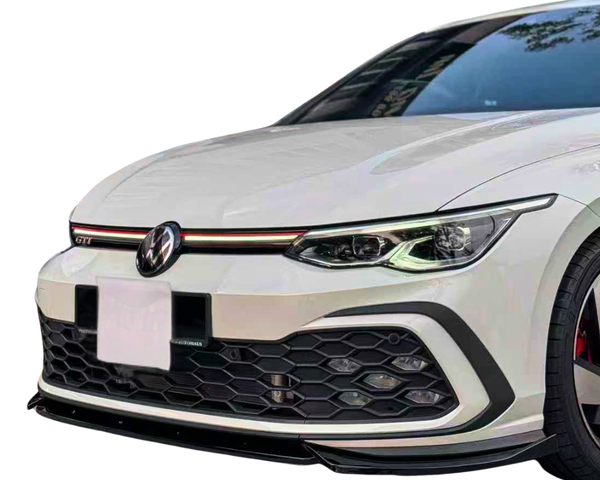 Golf - MK8 GTI/GTD/R-Line: Gloss Black Front Splitter 20-24