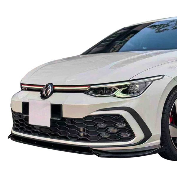Golf - MK8 GTI/GTD/R-Line: Gloss Black Front Splitter 20-24