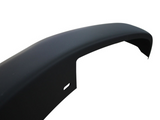 A curved black car fender features cut-out sections, viewed against a plain white background.