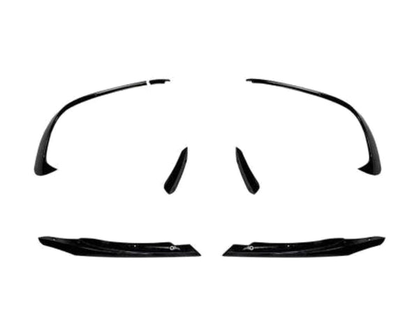 a class w176 gloss black rear canards