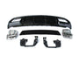 a45 w176 gloss black diffuser silver tailpipes