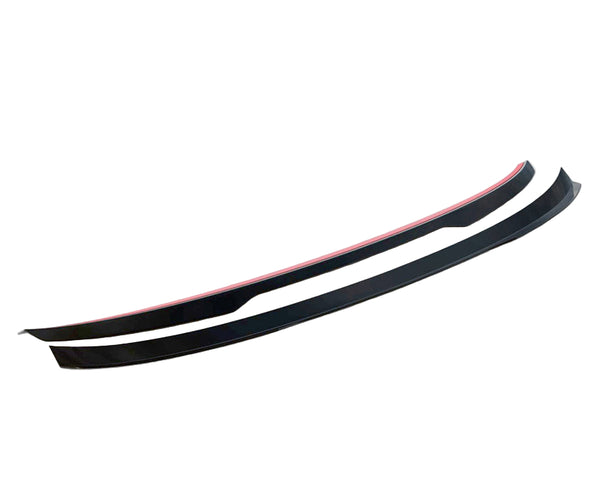 Two black aerodynamic components with a red accent are placed on a white background. Text reads, "WORLDWIDE LEADER IN AERODYNAMIC COMPONENTS."
