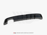 A glossy black car diffuser with vertical fins, displayed on a white background. At the bottom, the text reads: "WORLDWIDE LEADER IN AERODYNAMIC COMPONENTS."