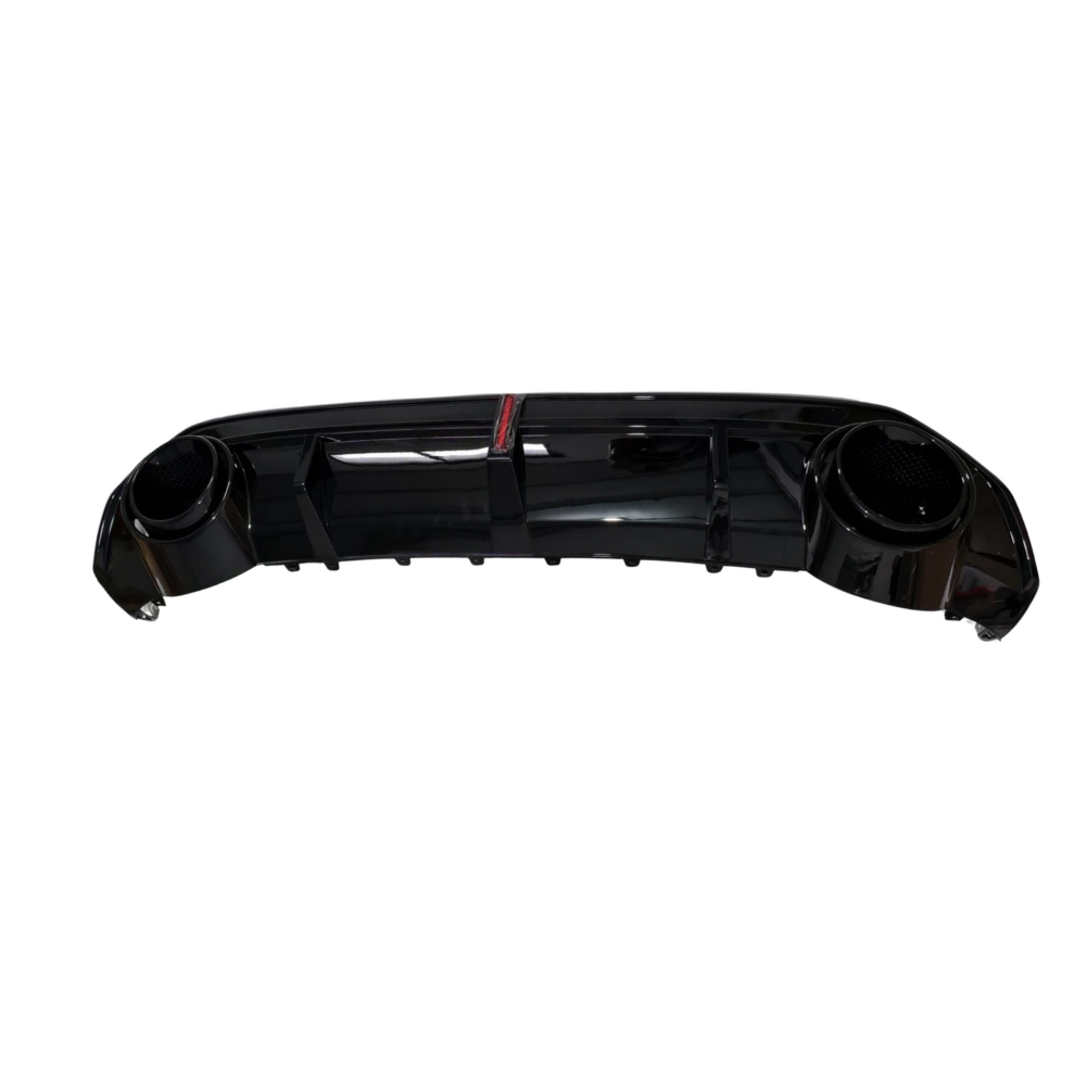 A3/S3 - 8YS Saloon: Gloss Black RS3 Style LED Diffuser with Black Exhaust Tips 21+