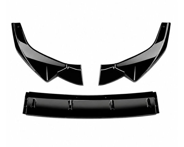 A5 - B9.5: Gloss Black Front Splitter 22+