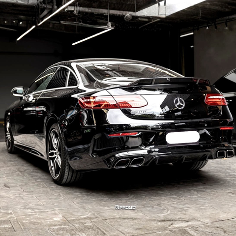 E Class - C238 Coupe Pre-Facelift: Gloss Black E63 Style Diffuser 16-20