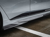 Car side skirt with 