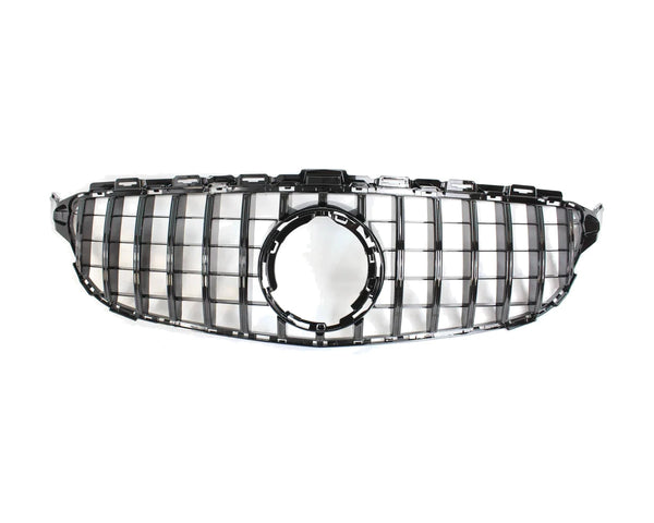 c class w205 gloss black panamericana gt grill 19