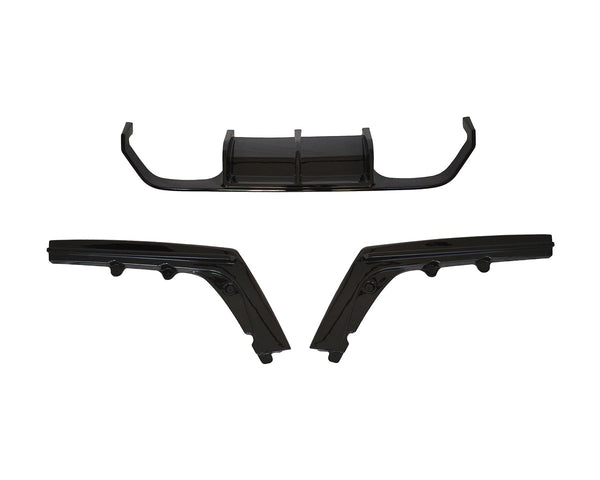 m3 m4 f80 f82 f83 gloss black rear diffuser 12 18