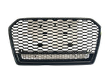 a6 c7 gloss black rs honeycomb with quattro front grill 15 17