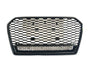a6 c7 gloss black rs honeycomb with quattro front grill 15 17