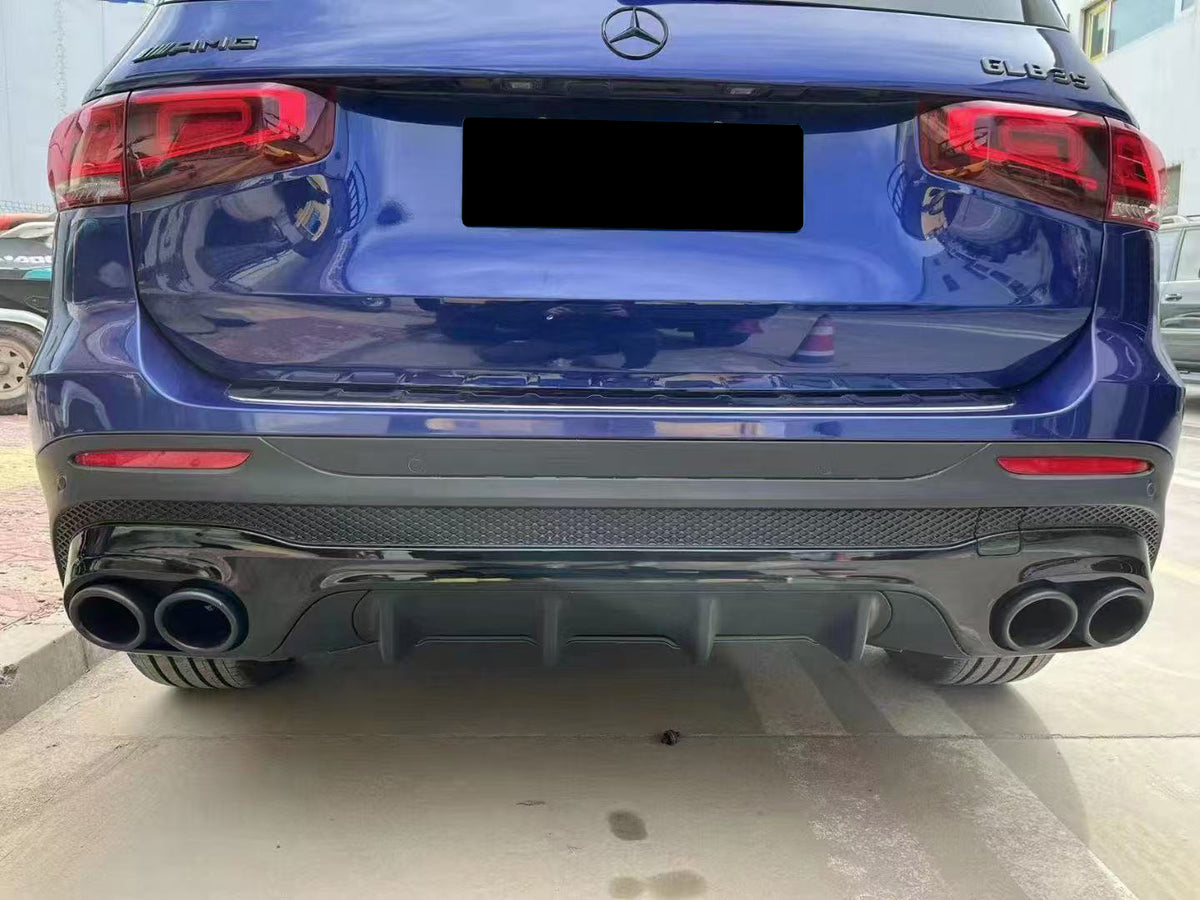 GLB - X247: Black Rear Diffuser AMG Style 19-23